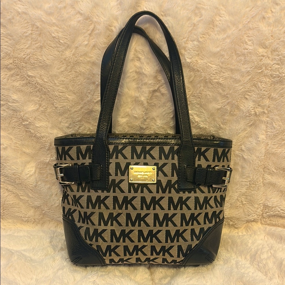 Michael Kors Black and Tan Bag